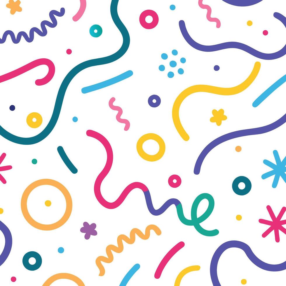 a colorful background with a variety of shapes and colors vector