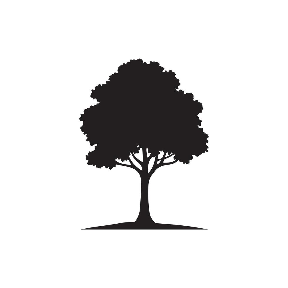 Tree silhouette Style template vector