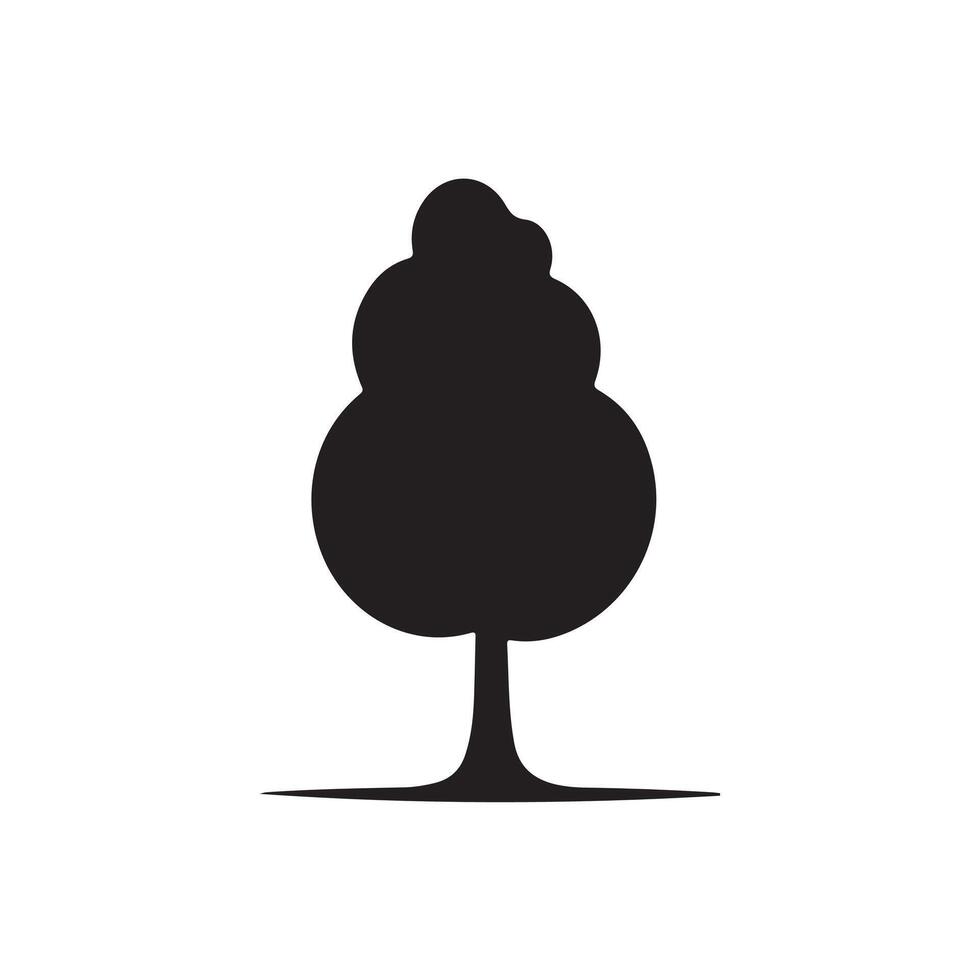 Tree silhouette Style with design vector