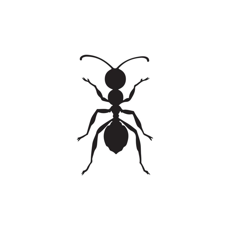 Simple Ant silhouette Style background vector