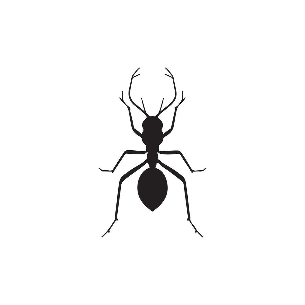 Creative simple Ant silhouette Style background vector