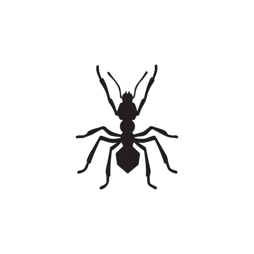 Creative simple Ant silhouette Style with design vector