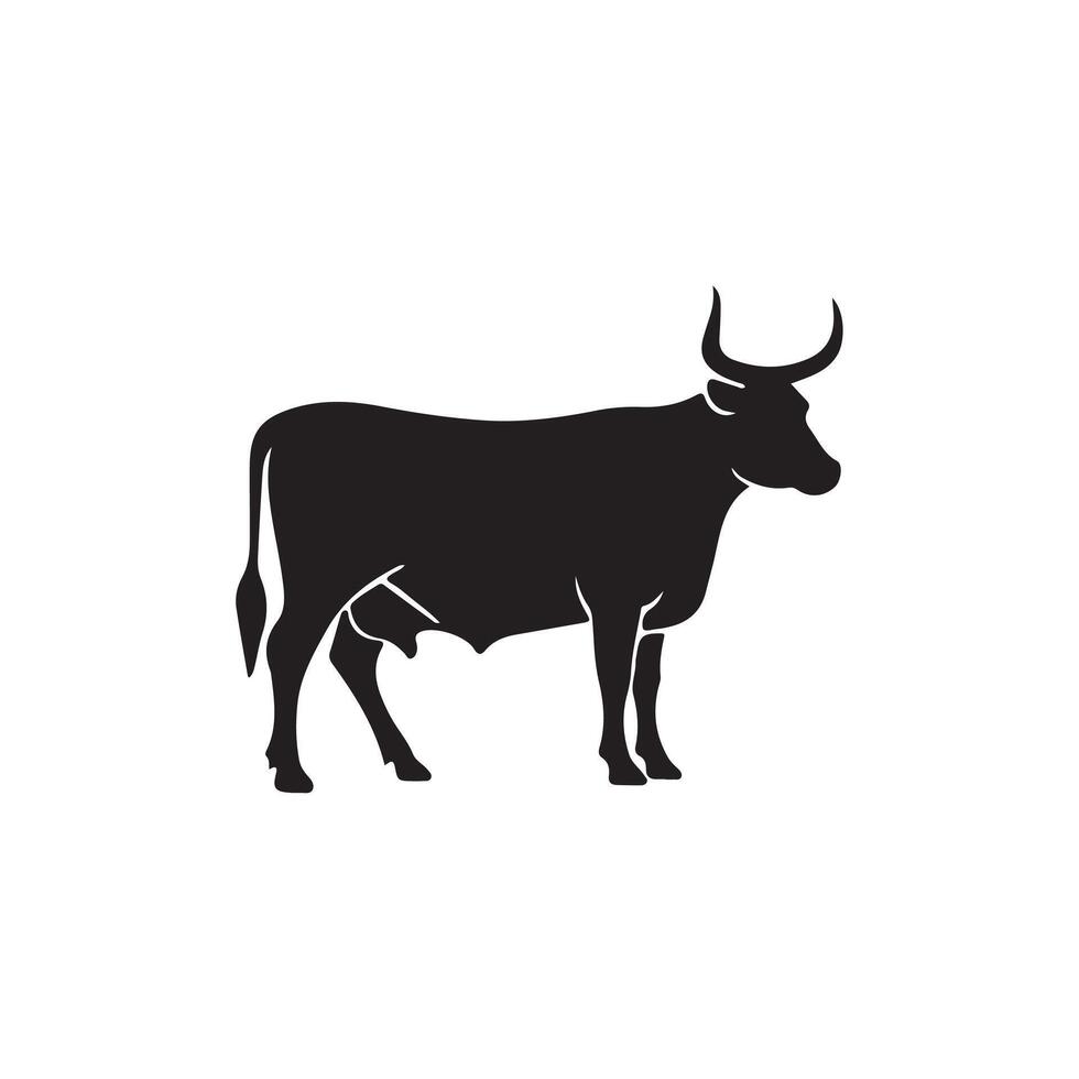 Cow silhouette Style design vector