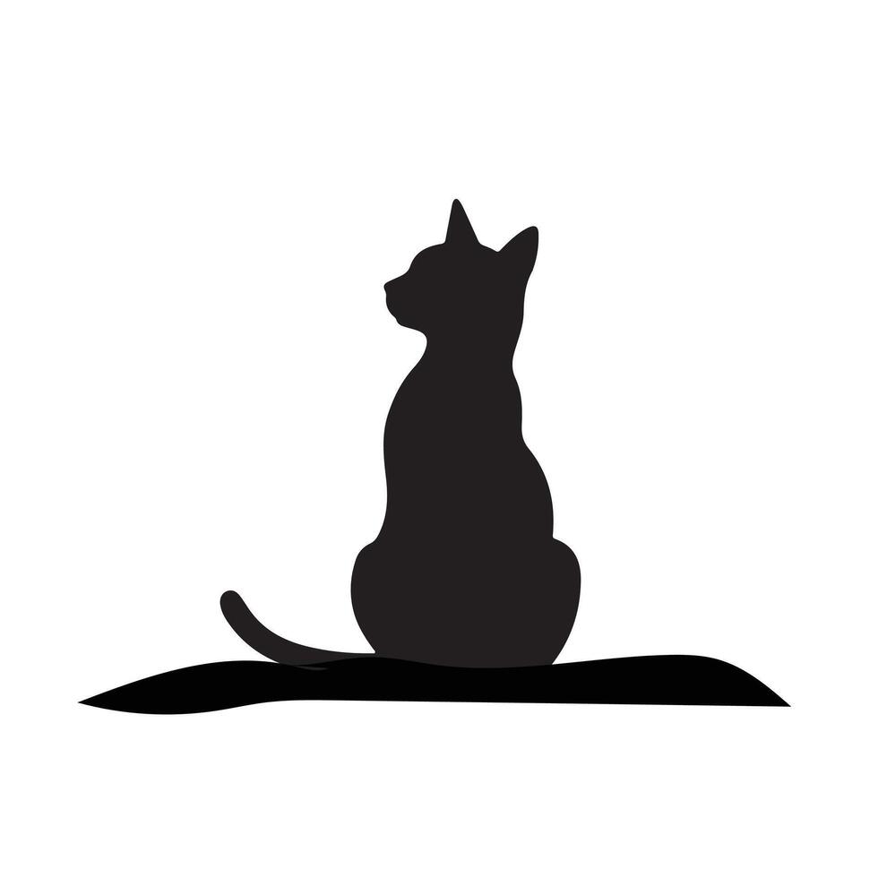 Cat silhouette Style design vector