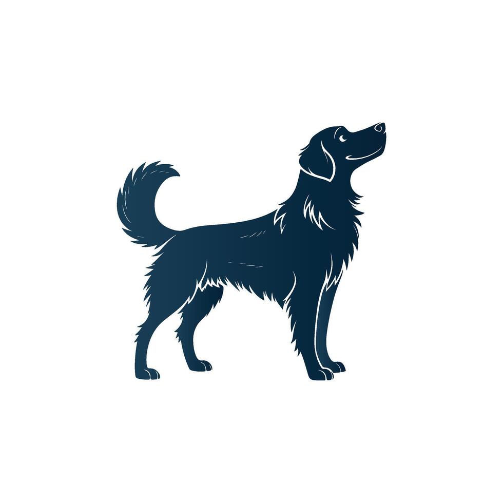 Dog silhouette Style with white background vector
