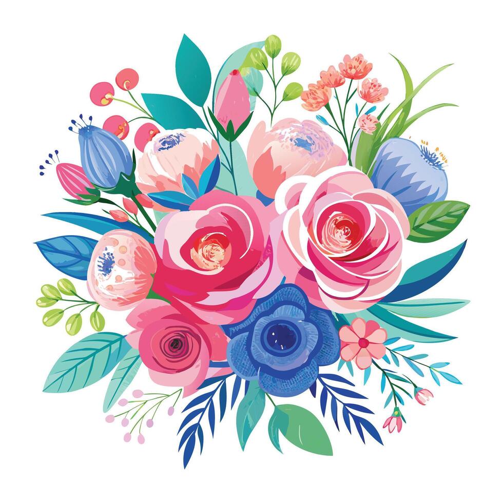Lovely floral frame with realistic design vector