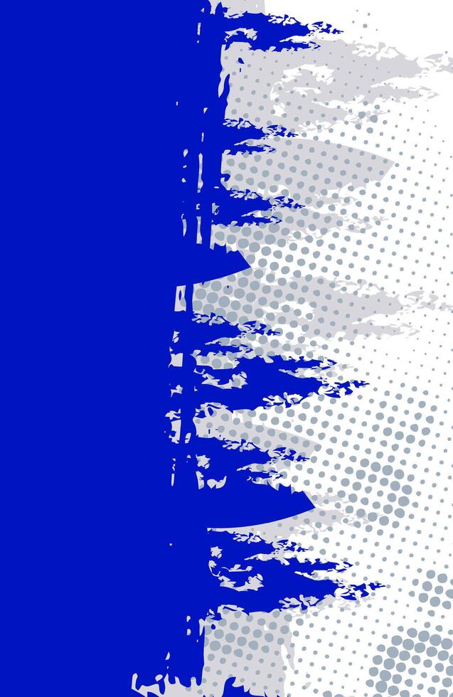 blue and white abstract background with grunge texture and halftone modern design illustration template vector