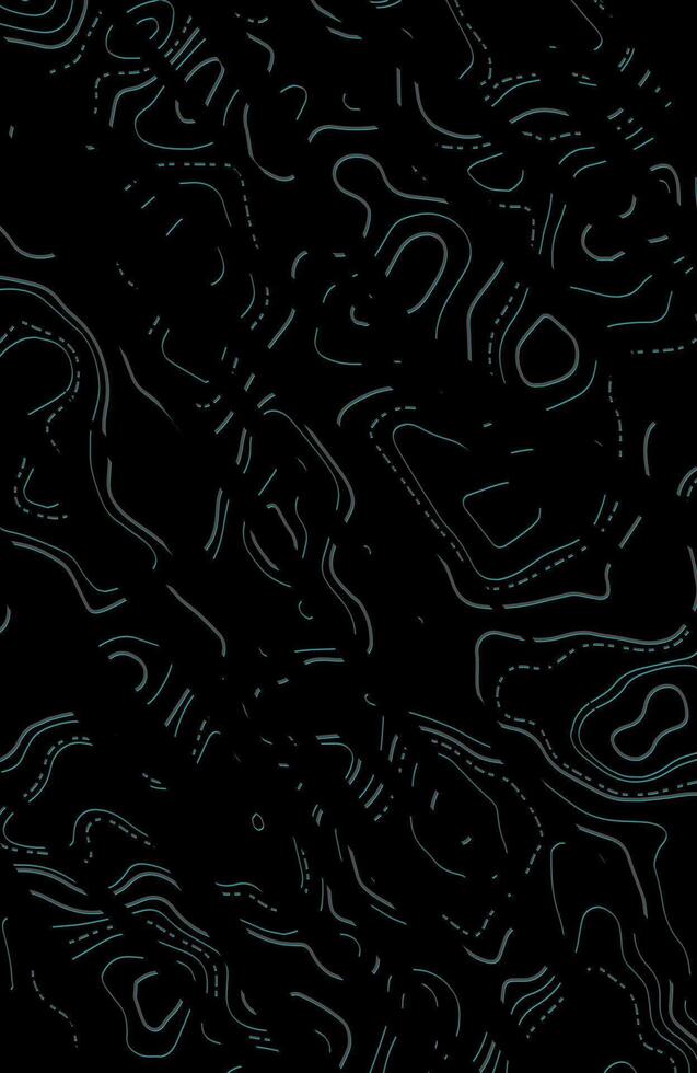 black topographic abstract background with grunge texture and modern design illustration template vector