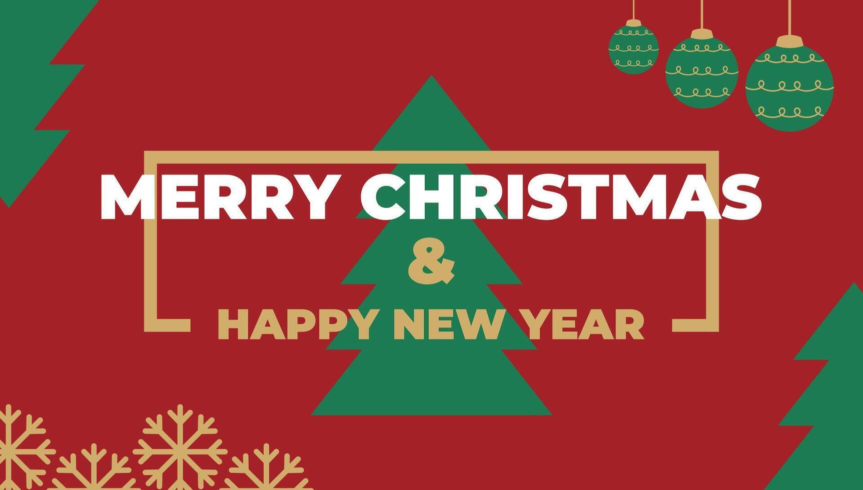 merry christmas and happy new year background design template creative and modern vector