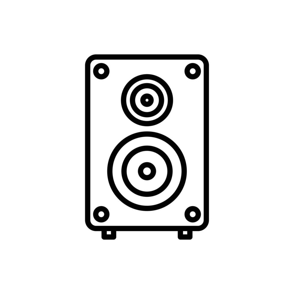 speaker audio music design concept line style vector