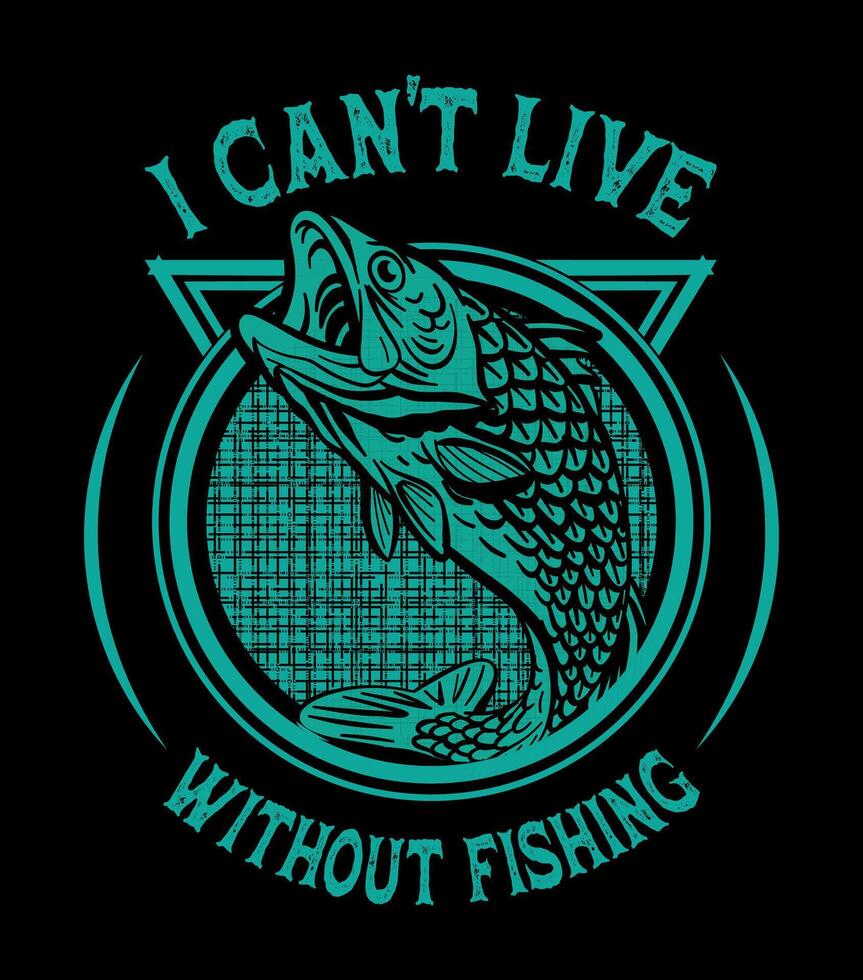Fishing T Shirt design vector
