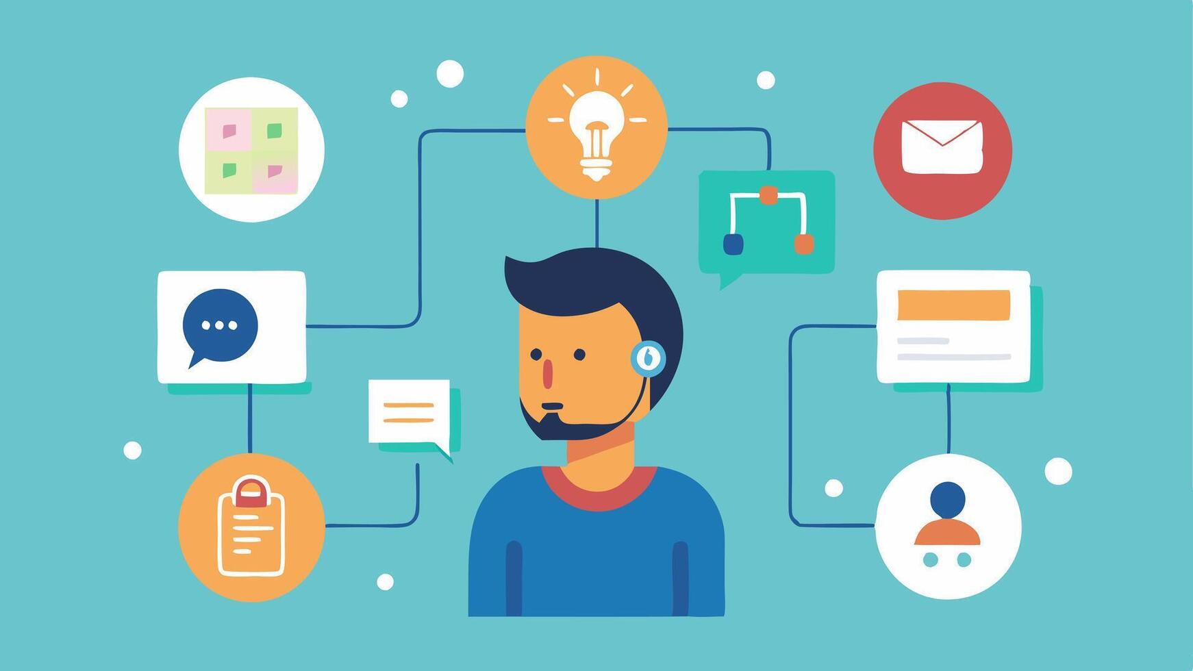 These descriptions illustrate the creative process teamwork and focus on user experience that are crucial in the field of voice user interface design.. vector