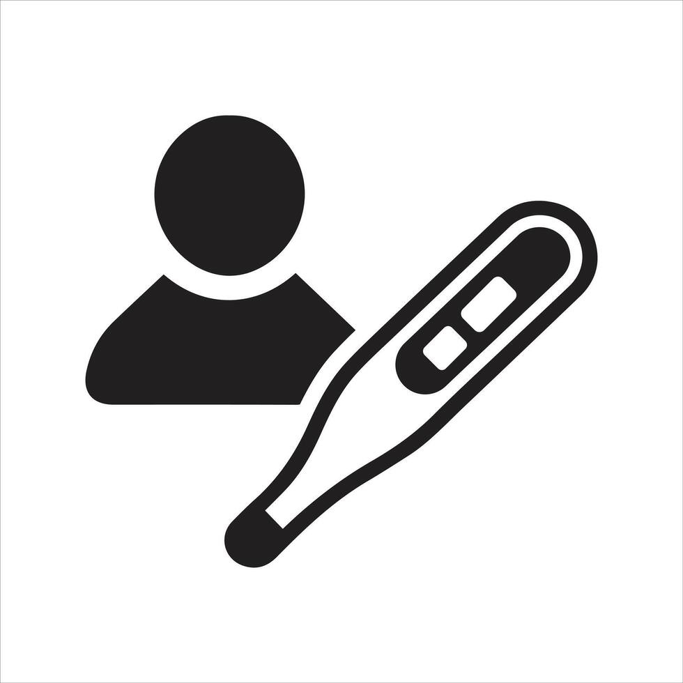 Fever, high temperature icon vector