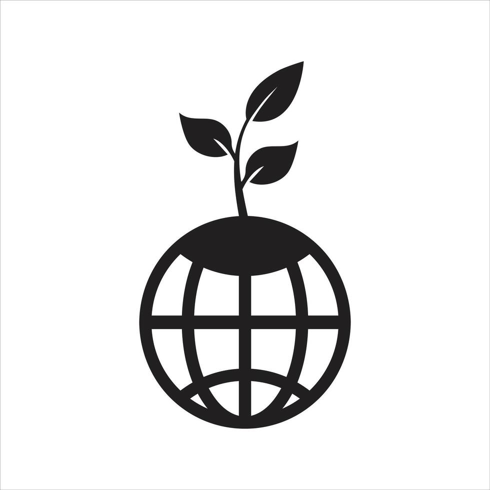 Global agriculture icon, Environment, Global environment icon vector