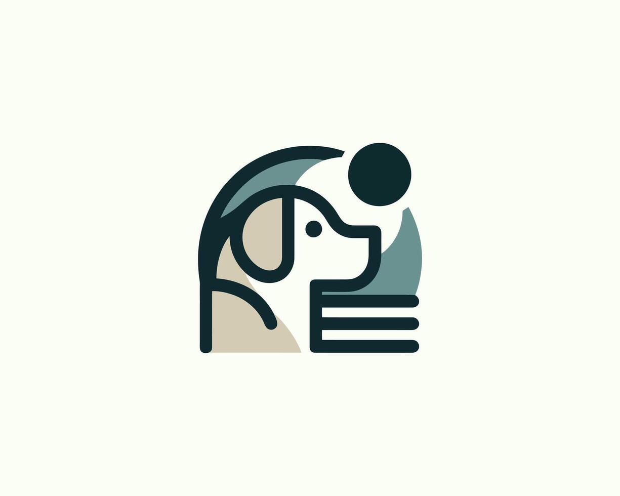 A dog is sitting in a chair with a sun in the background vector