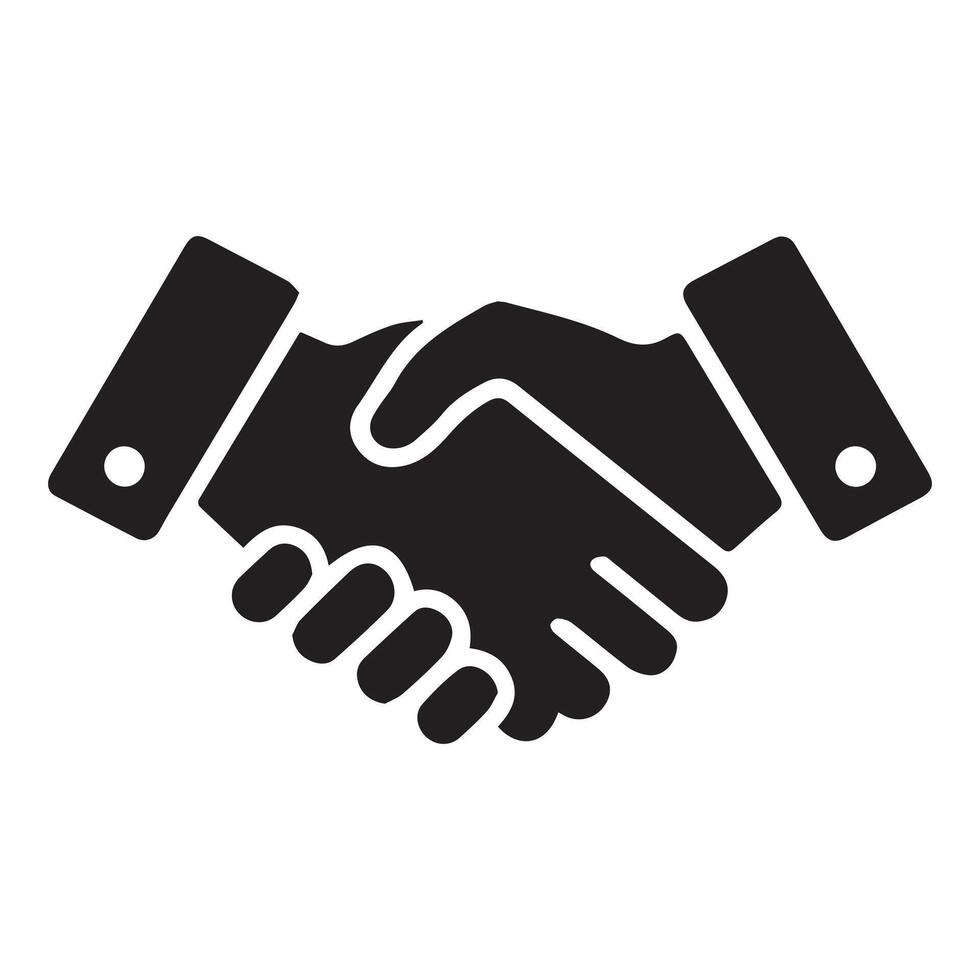 Handshake and Greeting Icons vector