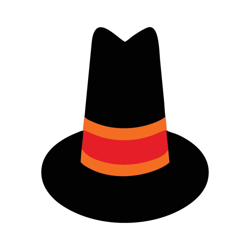 Classic Cowboy Hat in Bold Colors vector