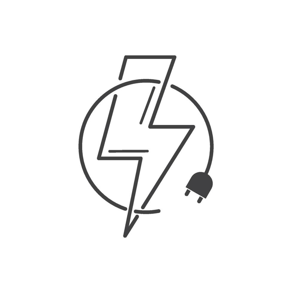 Power plug showing fast charging vector