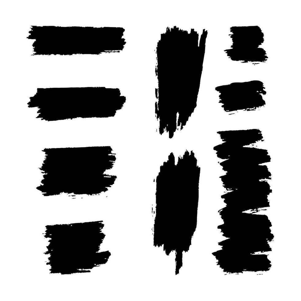 collection of brush strokes for backgrounds and other design purposes vector
