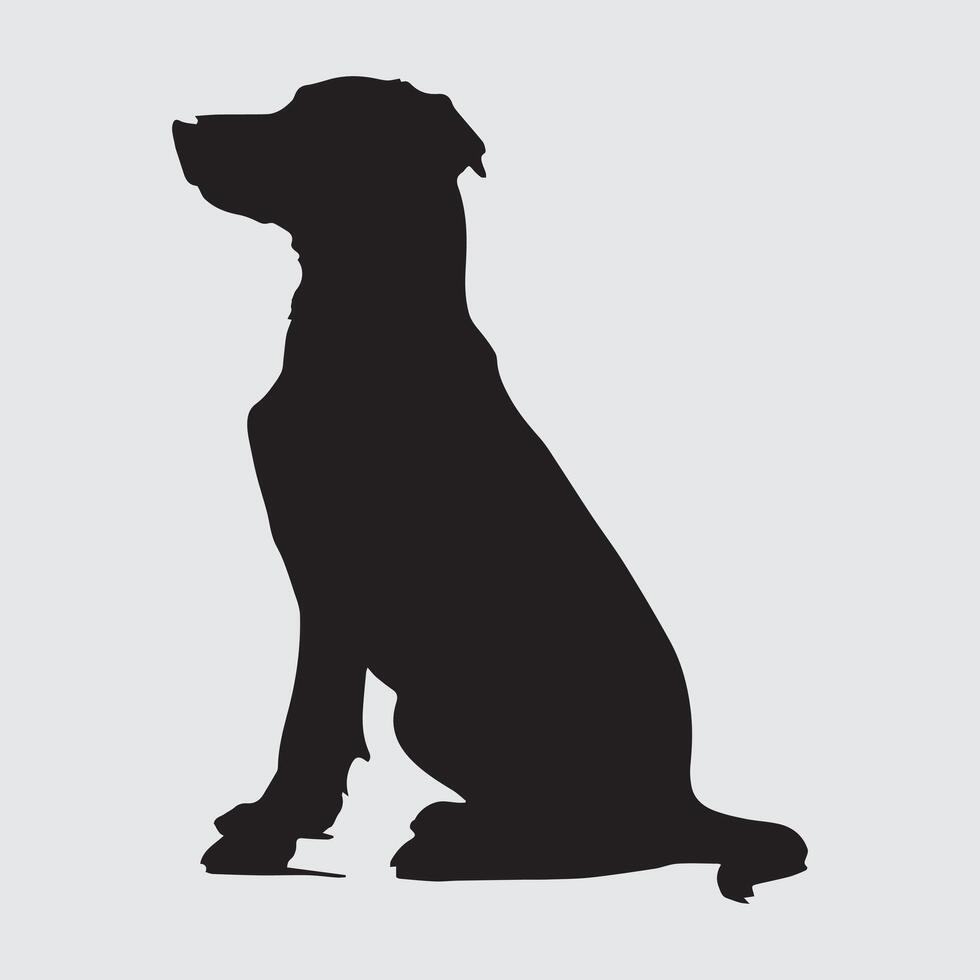 Creating Stunning Dog Silhouette vector