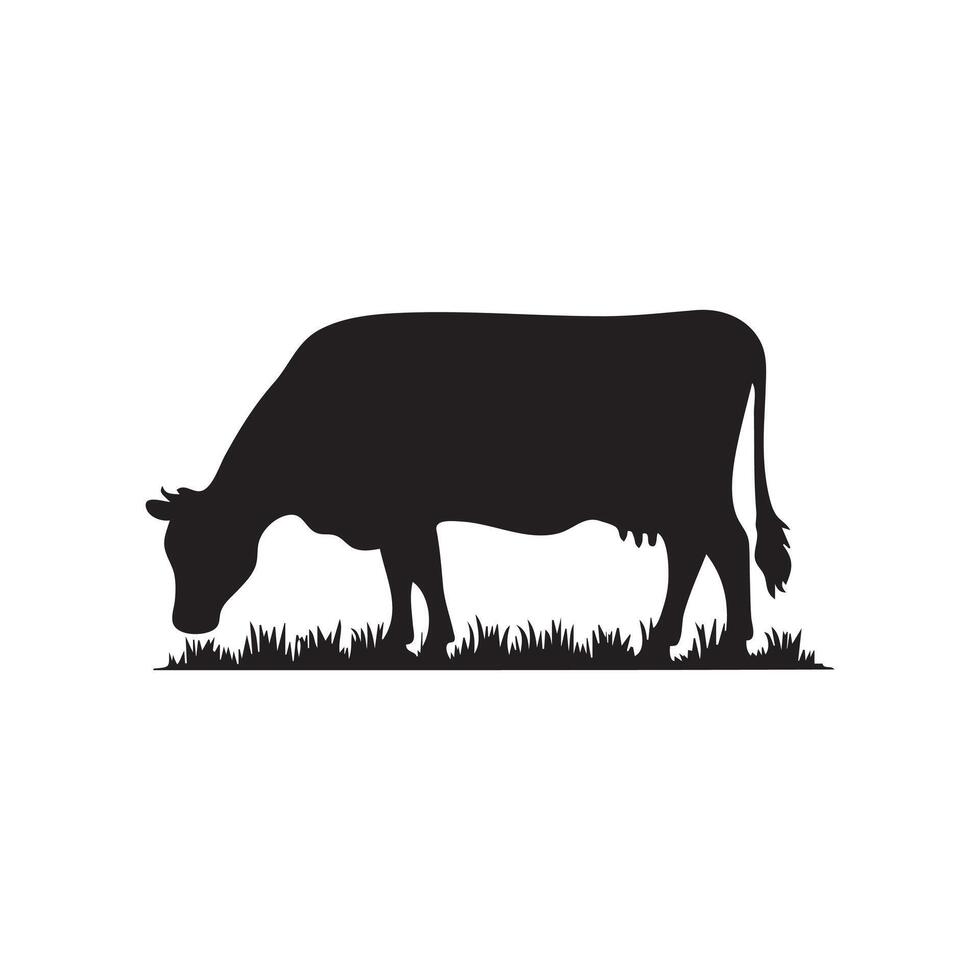 Cow Silhouette Design vector