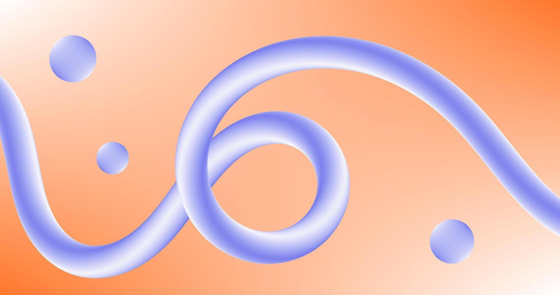 Orange Background and Blue Gradient Shape vector
