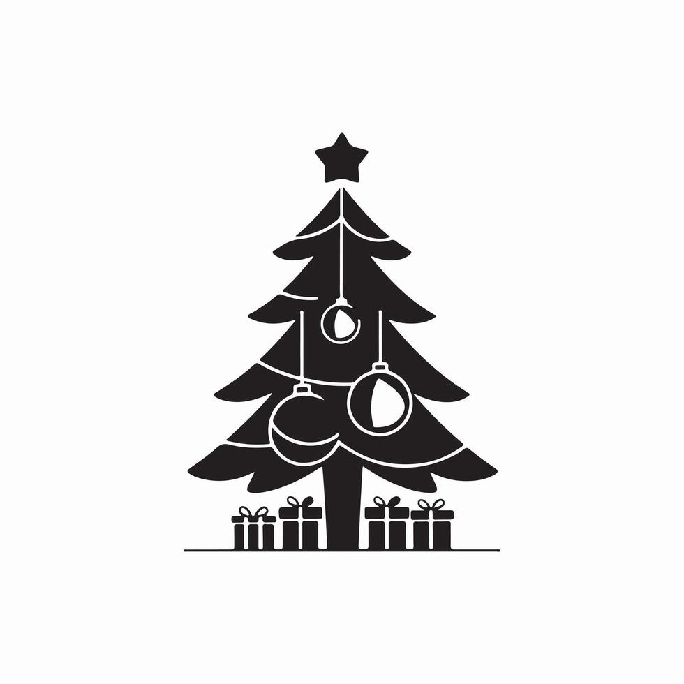 Christmas tree Illustration vector