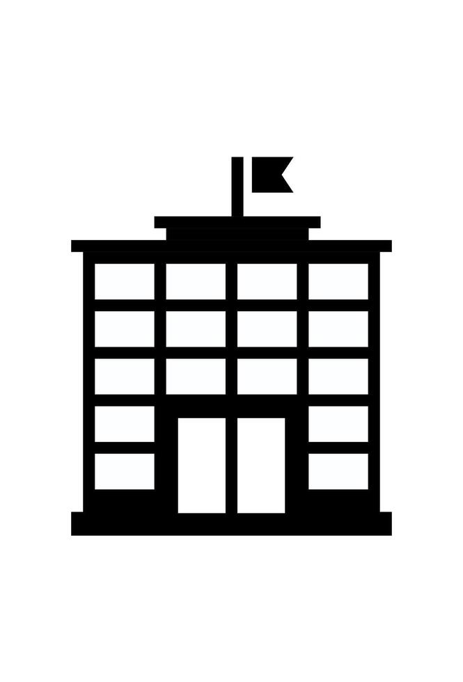 school building icon for design vector
