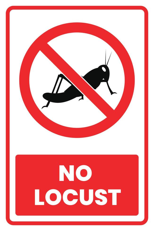 No locust sign vector
