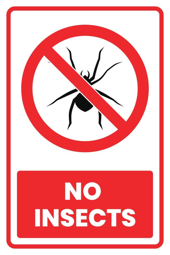 No insects sign on white background vector