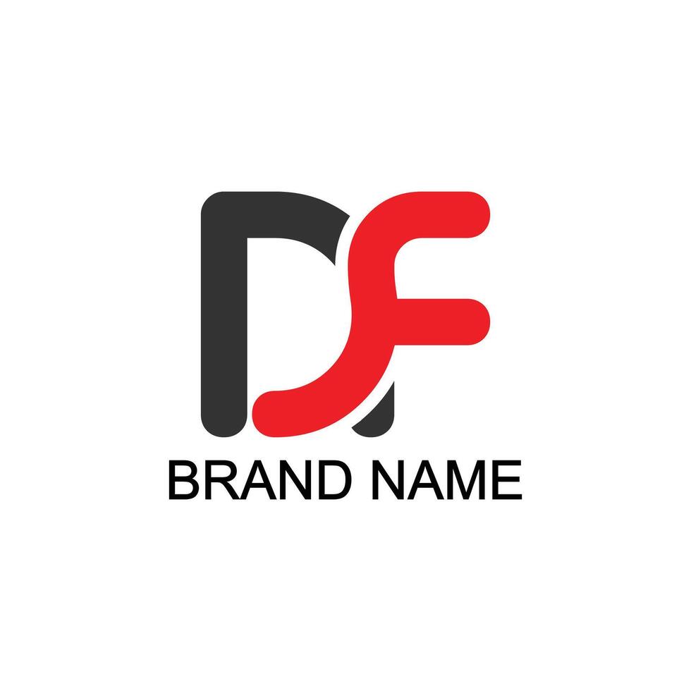 DF letter logo design on white background. DF creative initials letter logo concept. df letter design. D F, d f logo vector