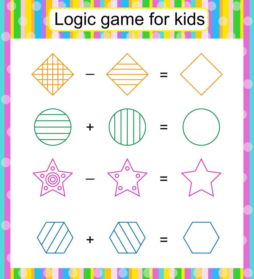 2 logic game vector