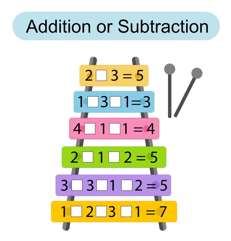 Math activity for kids. Developing numeracy skills. Number range up to 10. illustration vector