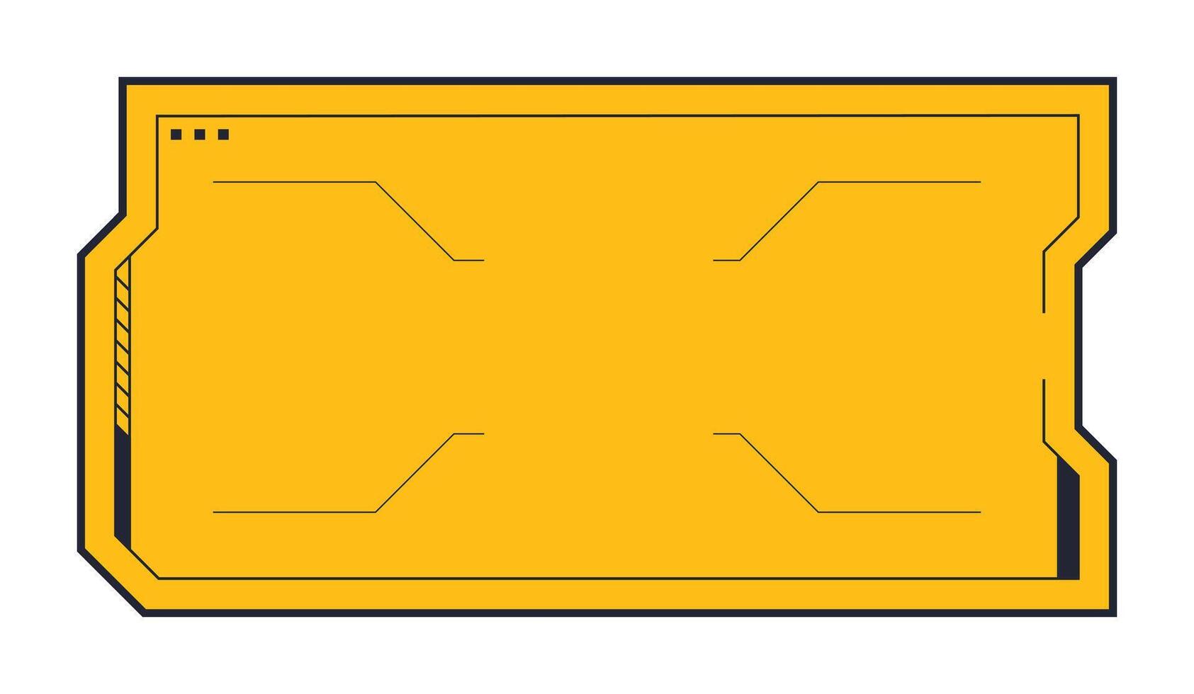 Futuristic element illustration. Colorful lower third overlay. vector