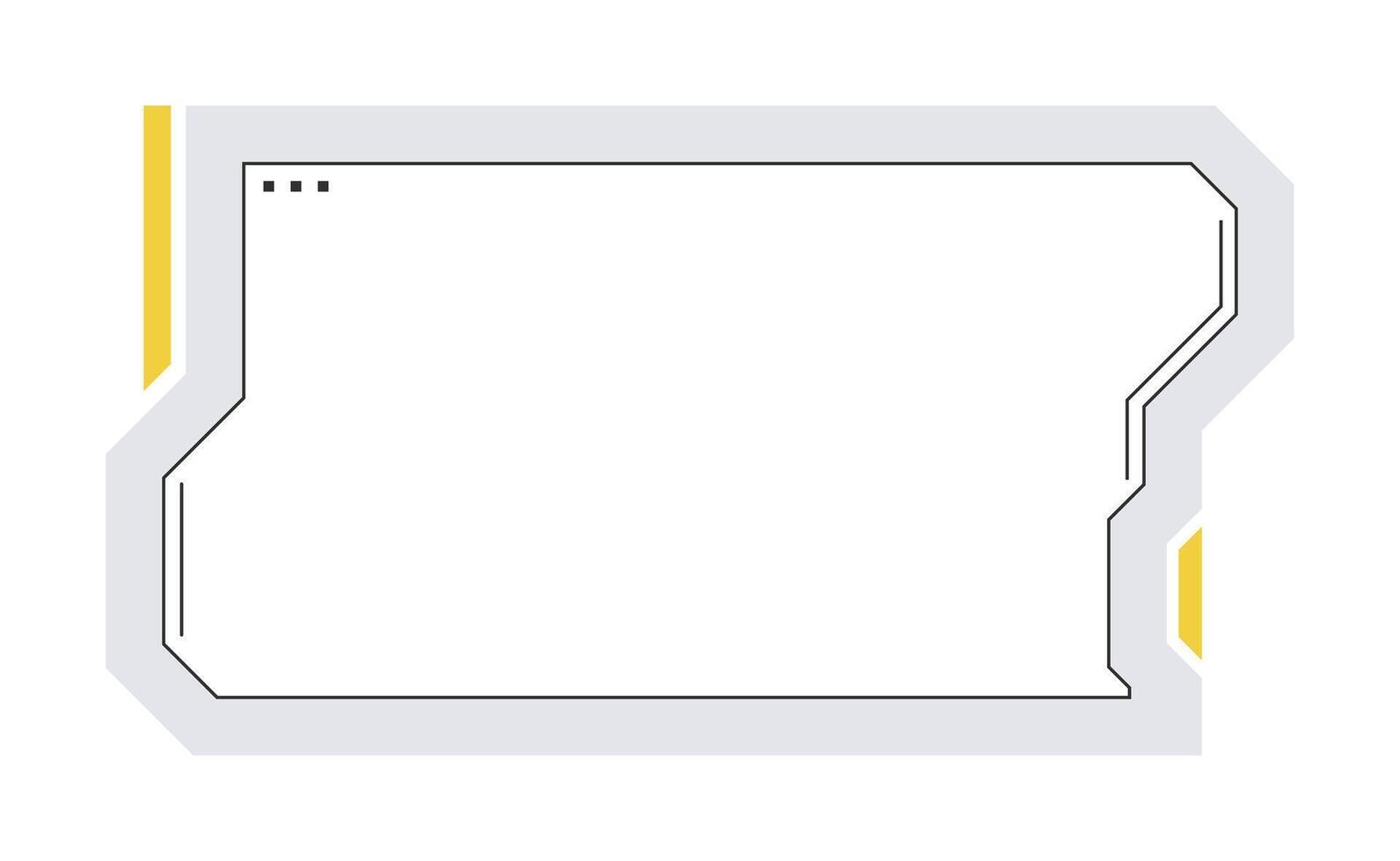 Futuristic element illustration. Colorful lower third overlay. vector