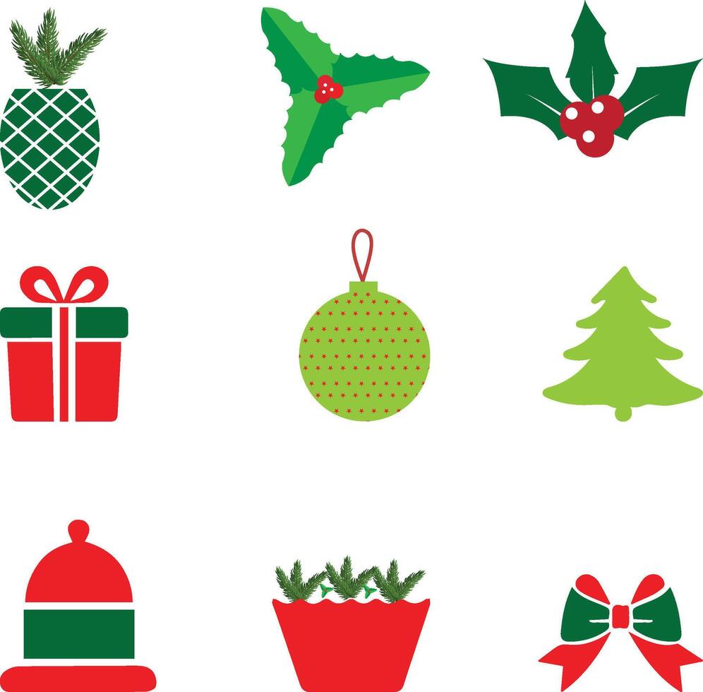 Christmas design elements, set vector