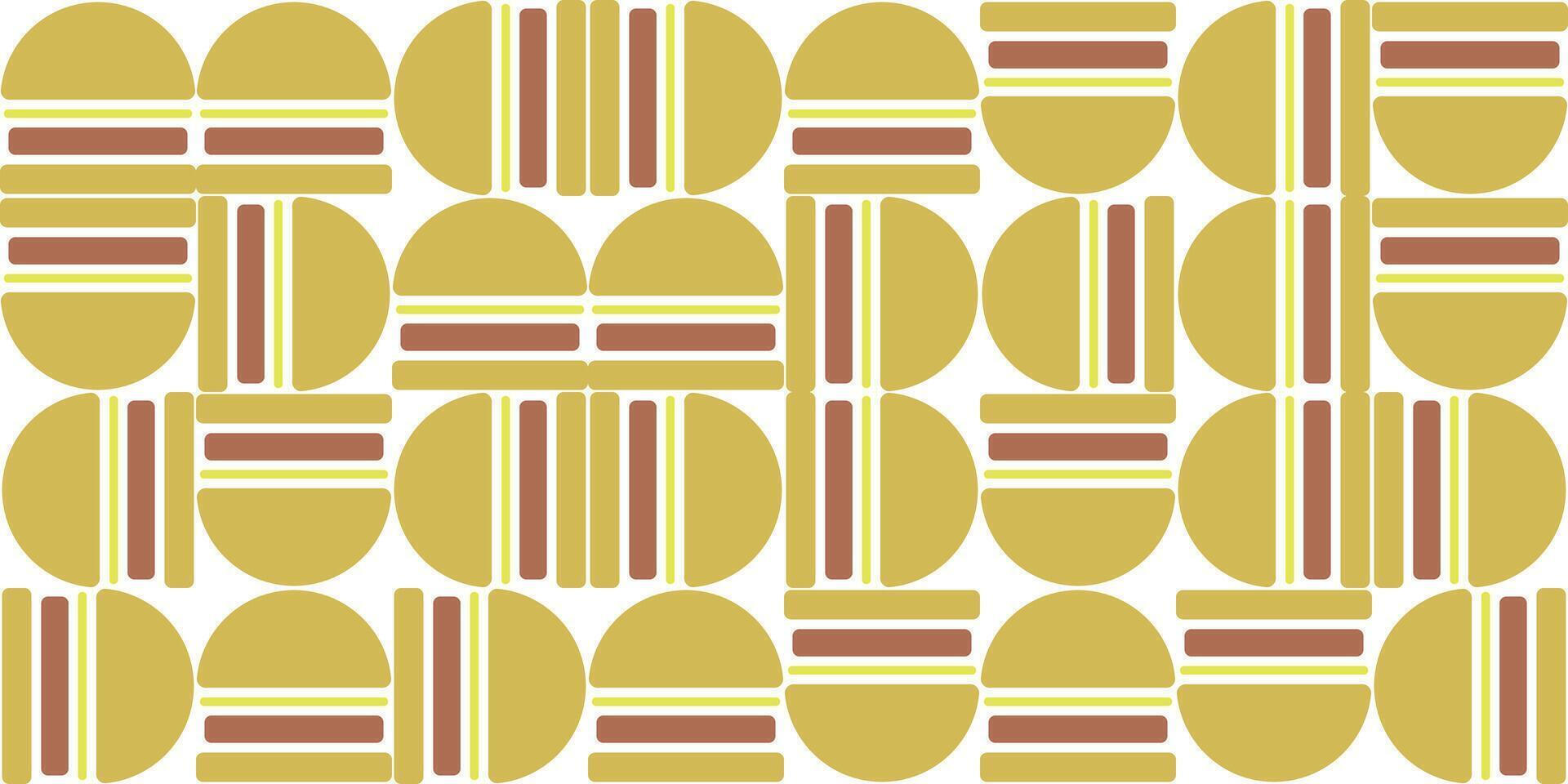 Flat design fast food burger. Burger pattern background. vector