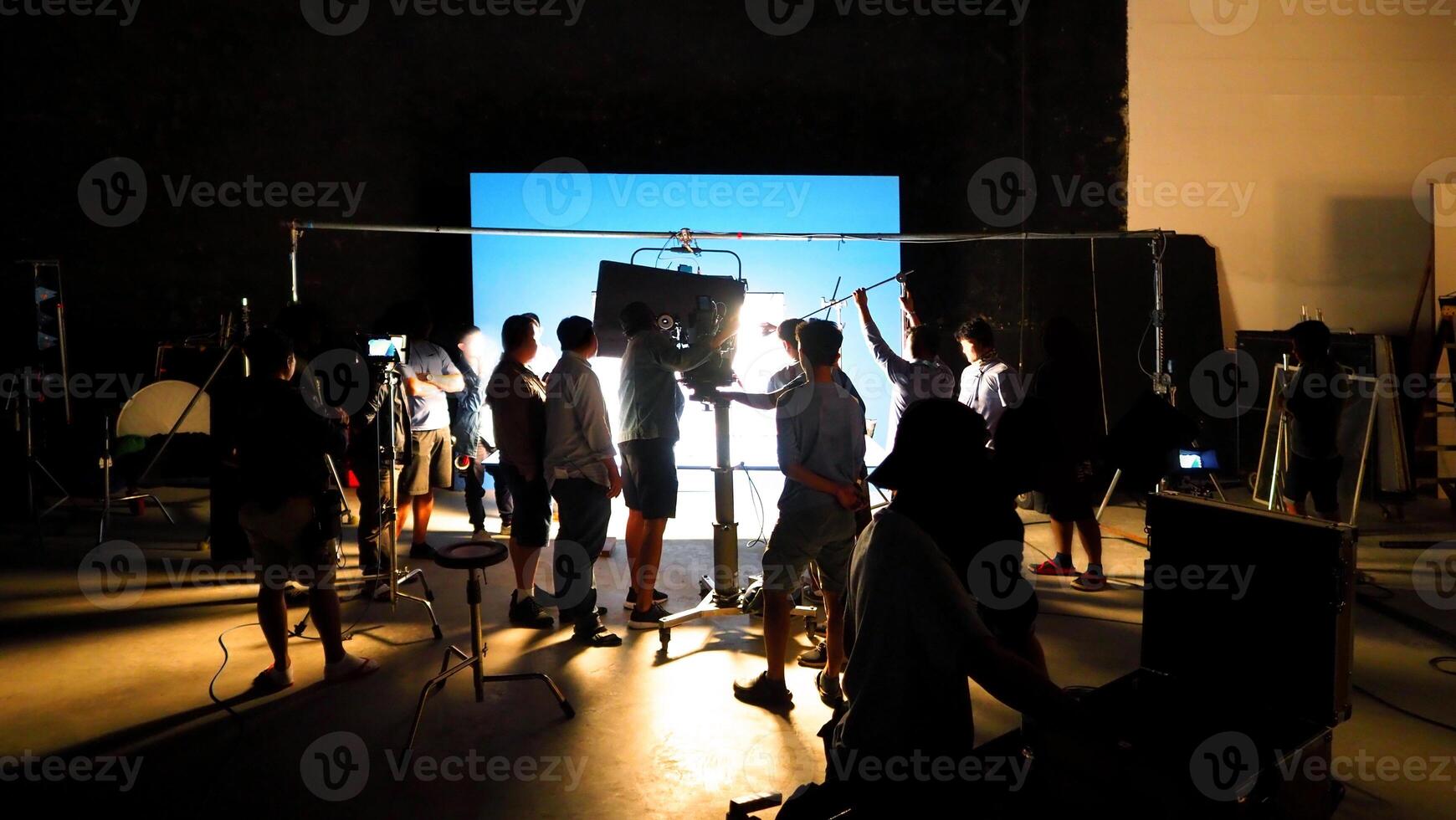 production behind the scenes of making of TV commercial movie shoot photo