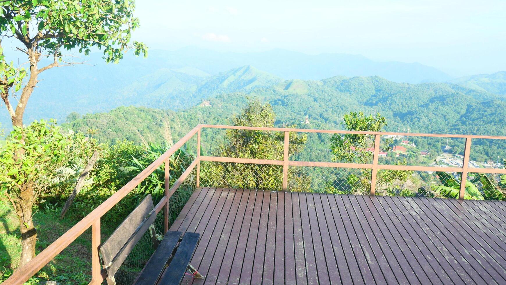 Viewpoint on the mountain top photo