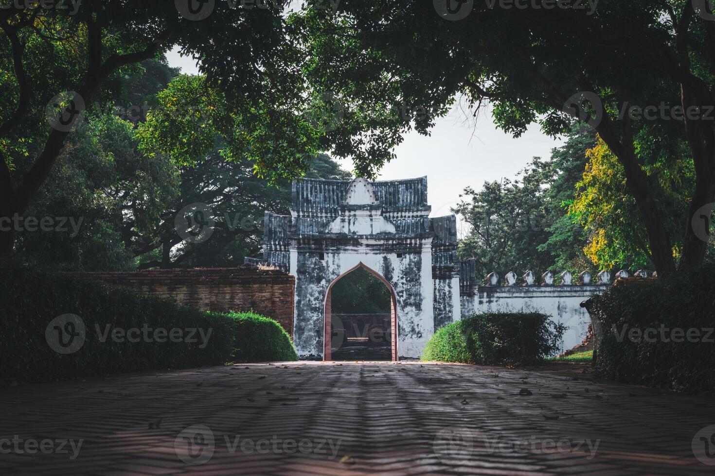 Gate of King Narai Palace, officially named Phra Narai Ratchaniwet is the former Palace of Ayutthaya King Narai, photo