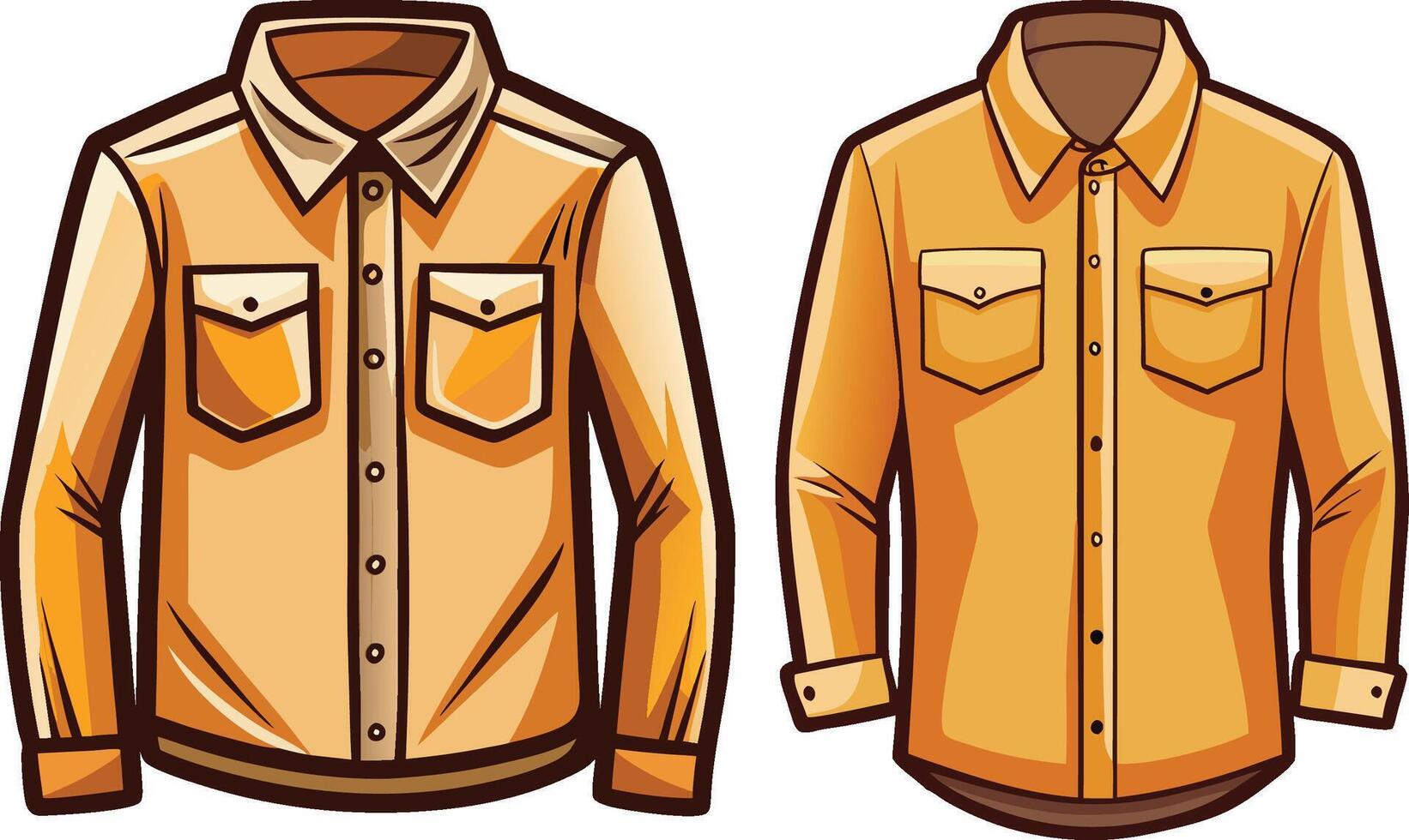 Minimalist Shirred Button-Up Shirt vector
