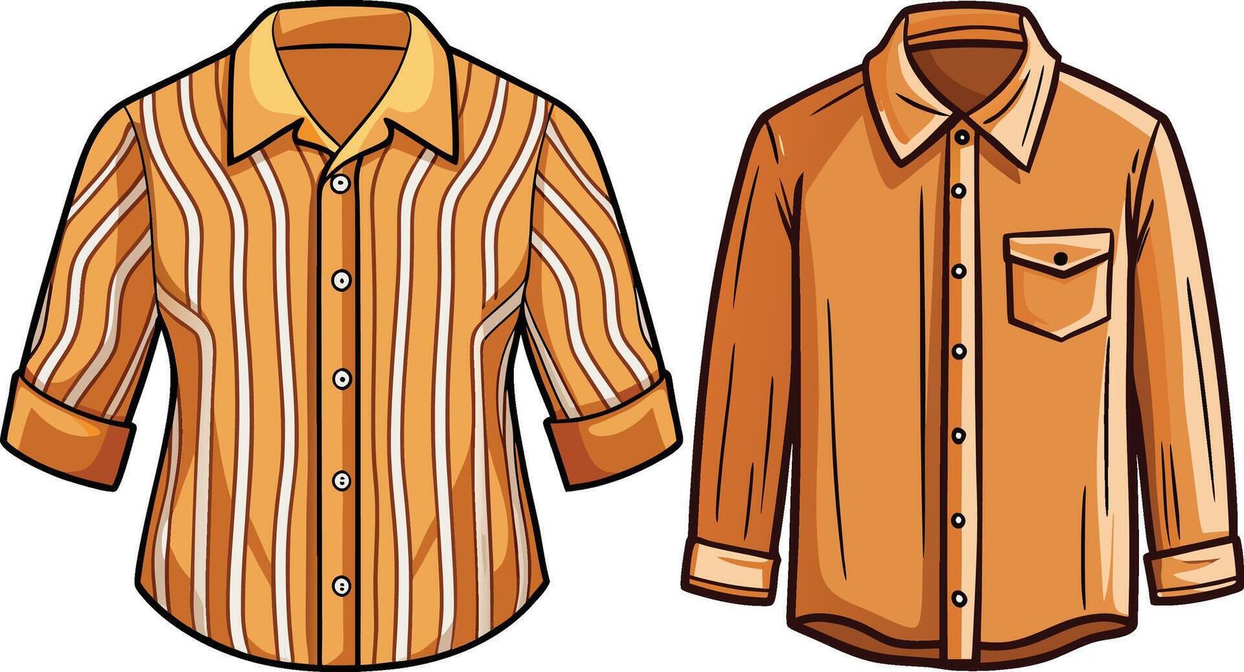Retro Zippered Button-Up Shirt vector