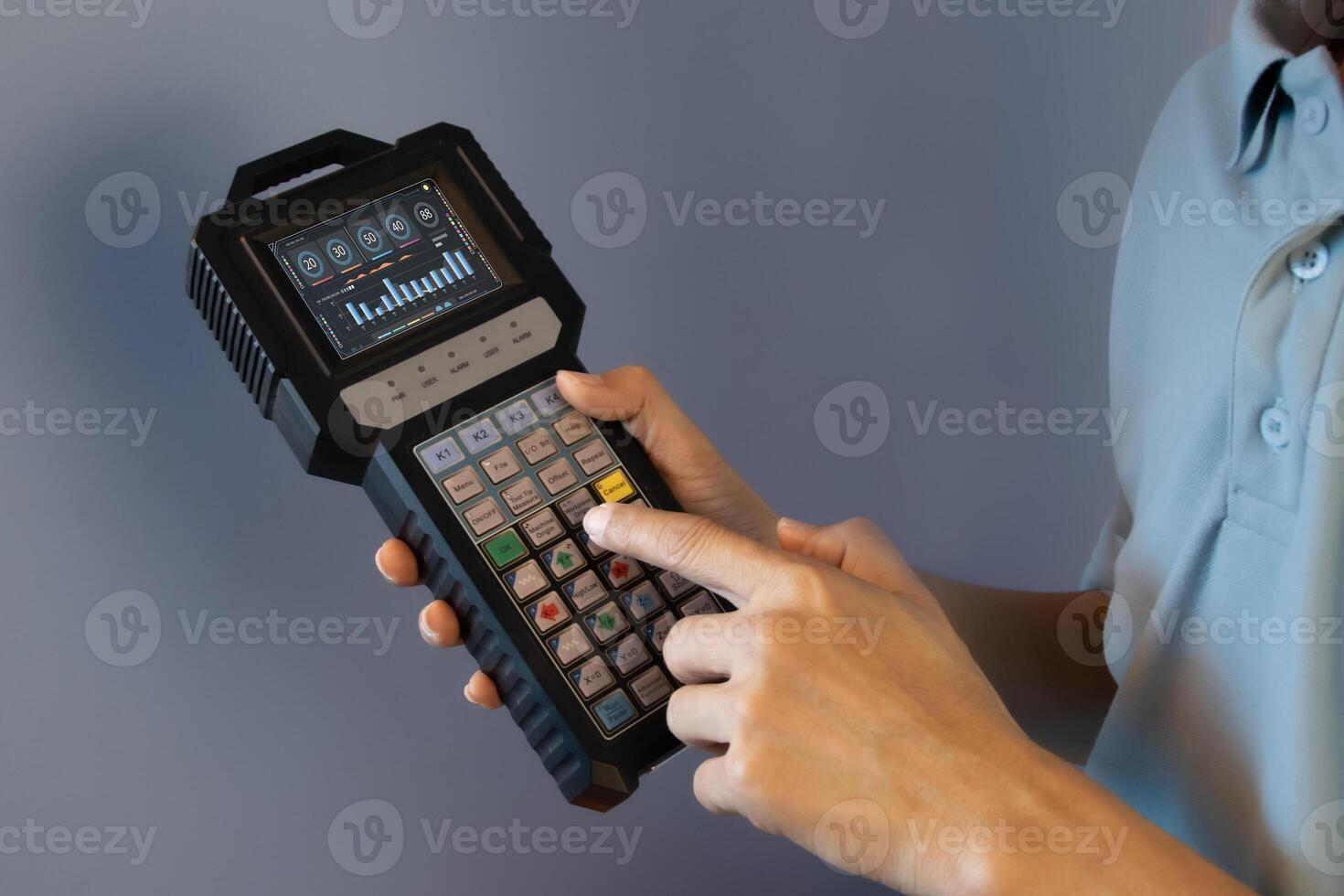 Remote control system installer, machine control photo