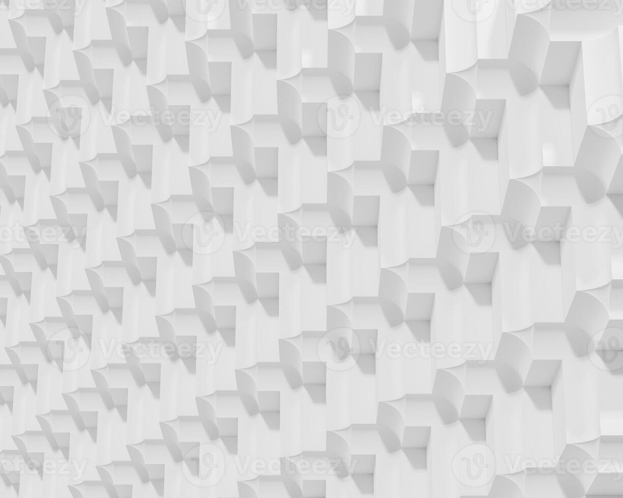 Abstract white geometry shape pattern background photo