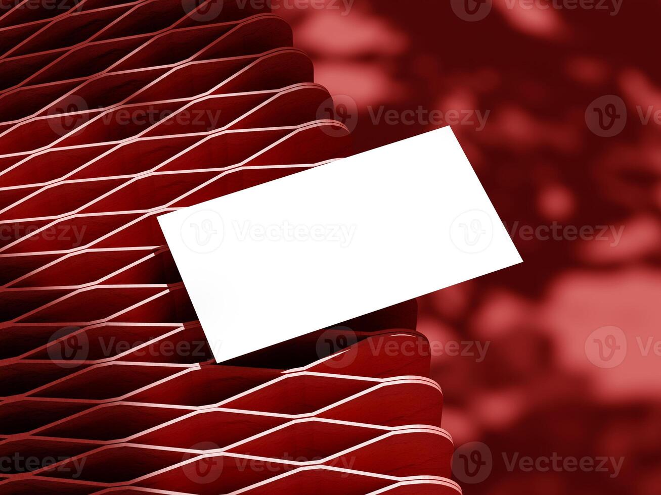 Business card on elegant background mockup photo