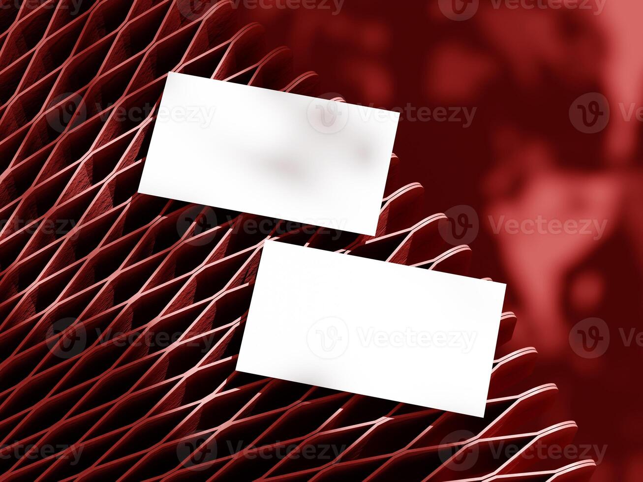 Business card on elegant background mockup photo