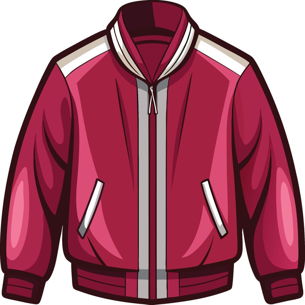 Bohemian Bomber Jacket Sketch Outline vector
