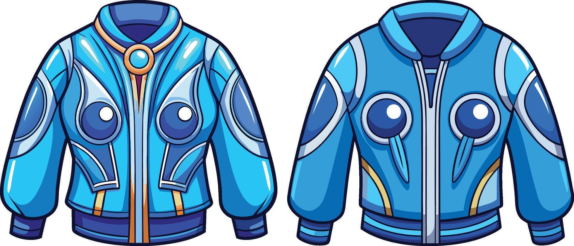 Layered Hem Bomber Jacket Outline Sketch vector