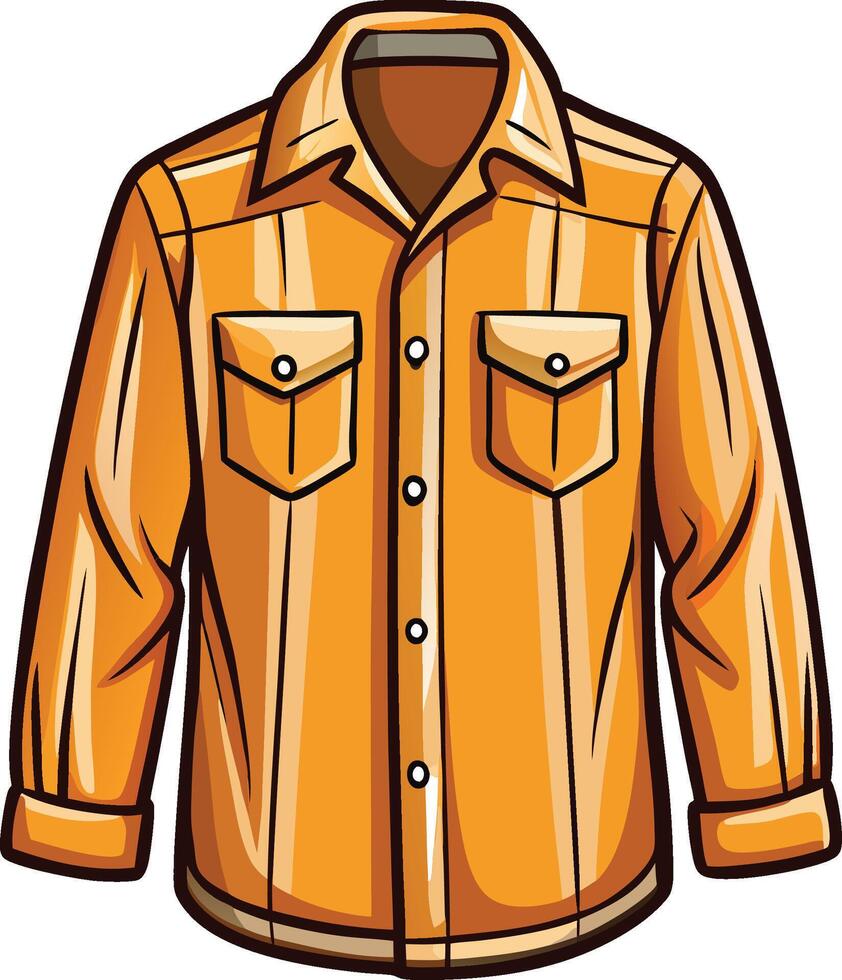 Chic Collarless Button-Up Shirt vector