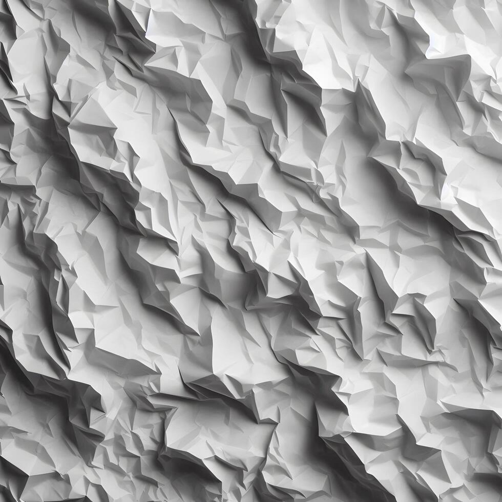 crumpled paper texture in grayscale photo